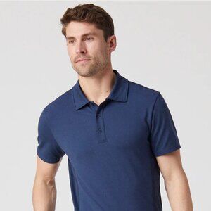 Mack Weldon Stealth Performance Polo Large Navy